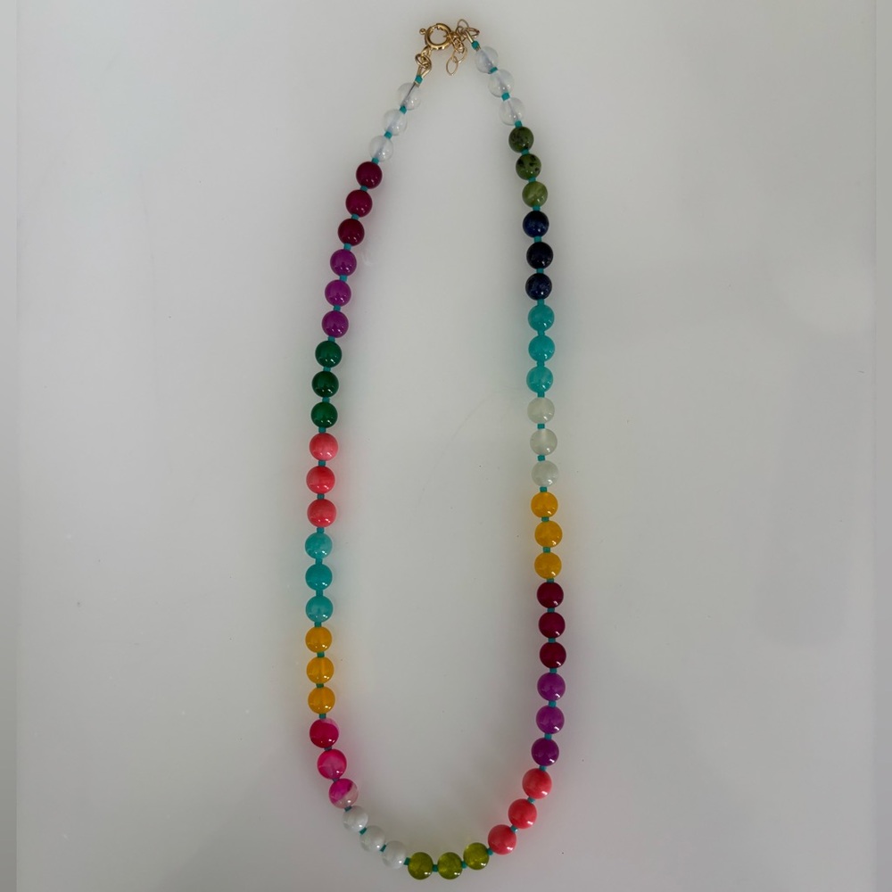 Colorful Gemstone Beaded Necklace